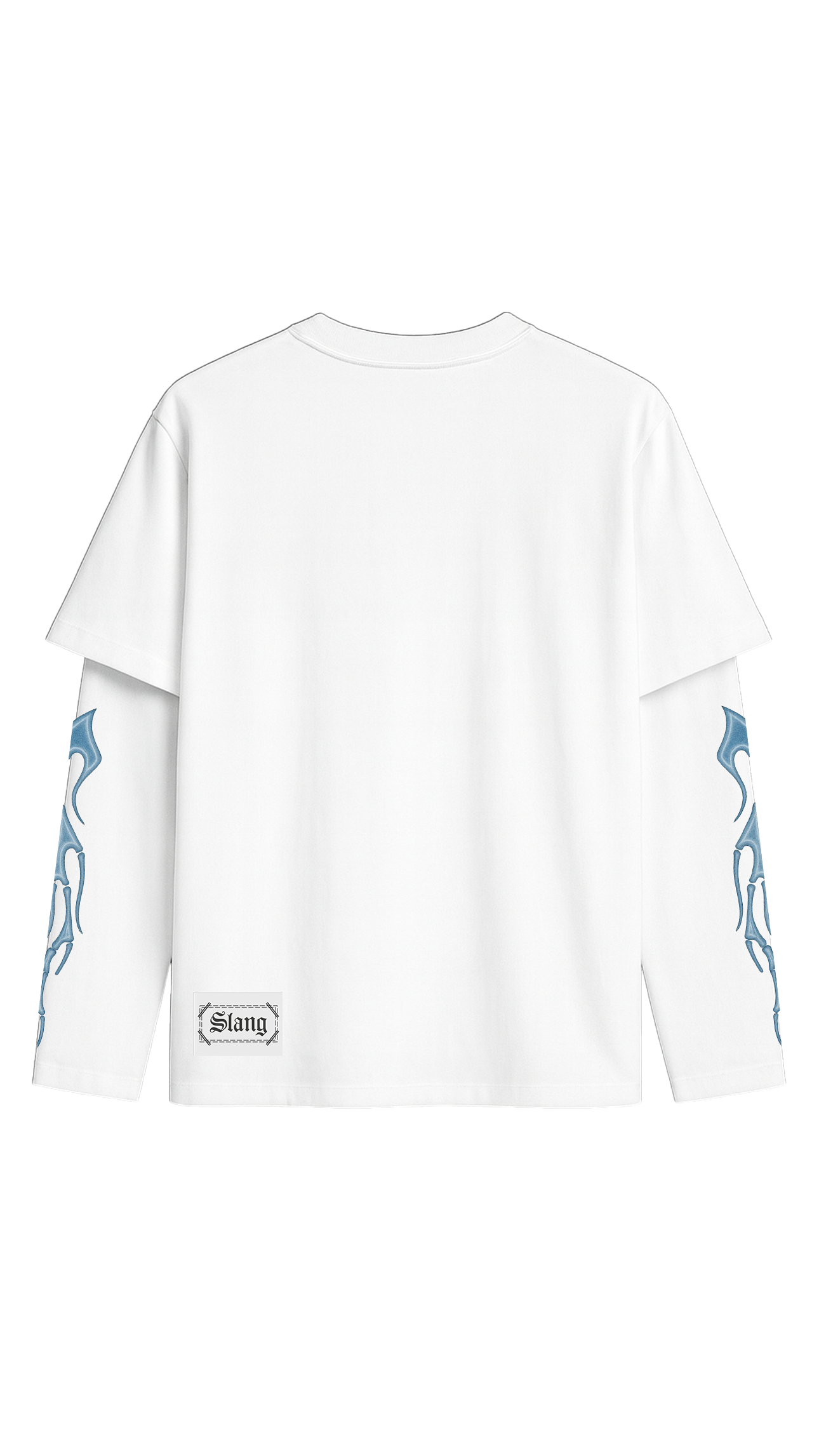 Long Sleeves Skull White