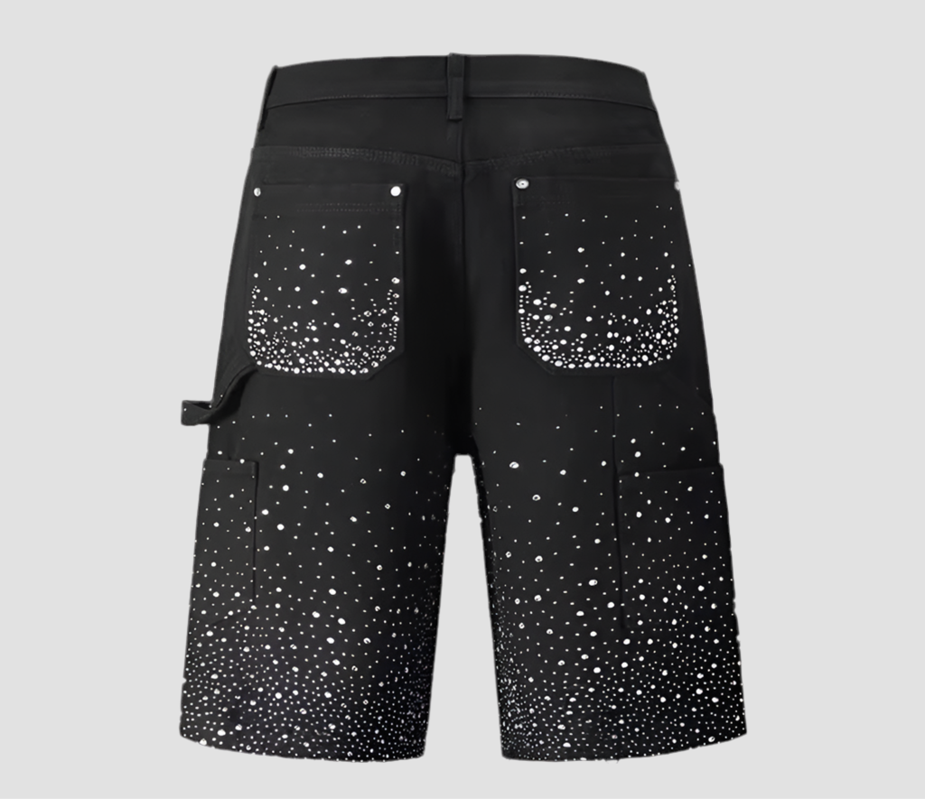 Denim Shorts Carpenter & Rhinestones
