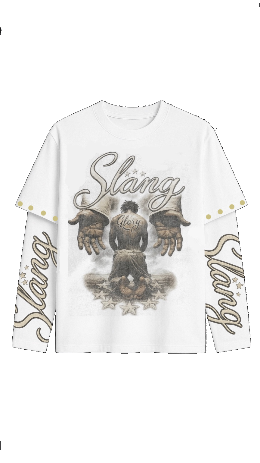 Long Sleeves Jesus Glory White
