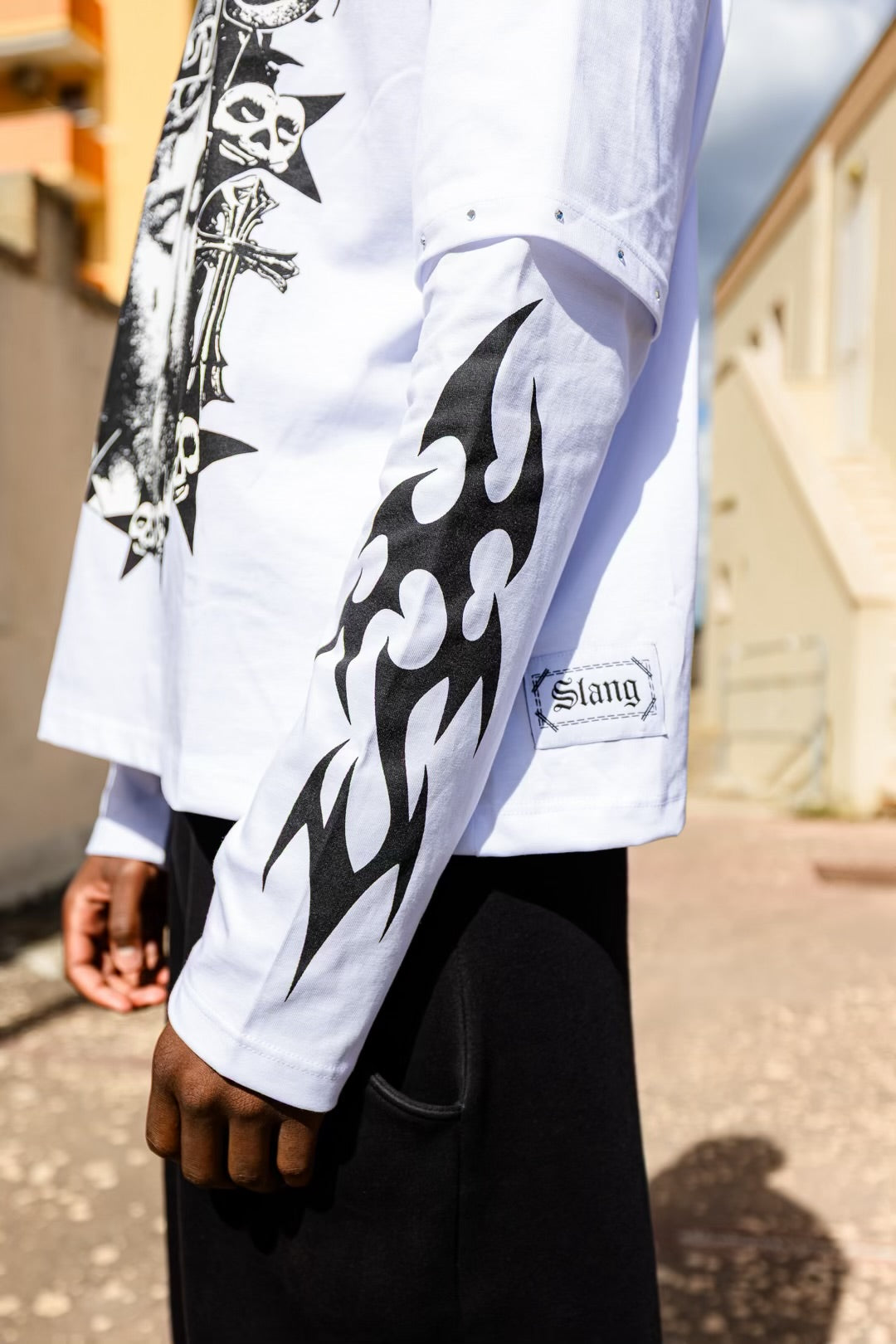 Long Sleeves Tears Of Christ White