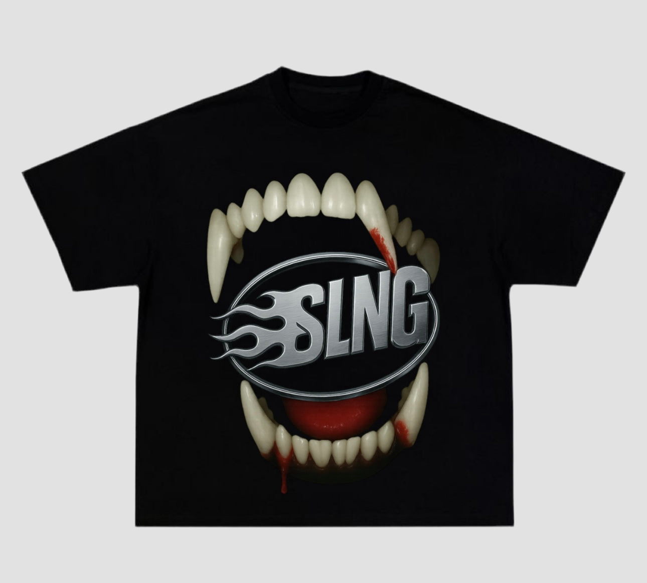 t-shirt dog mouth