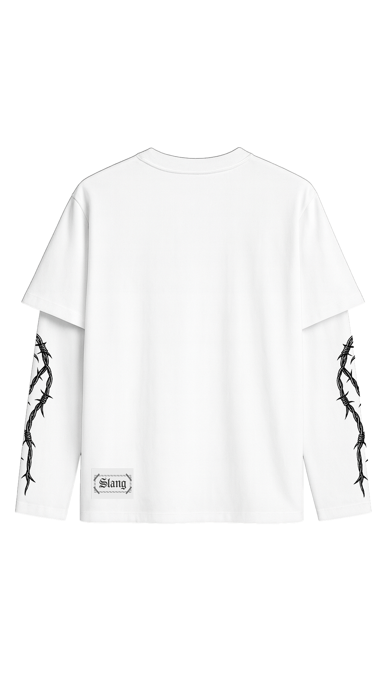 Long Sleeves Spiny Bear White
