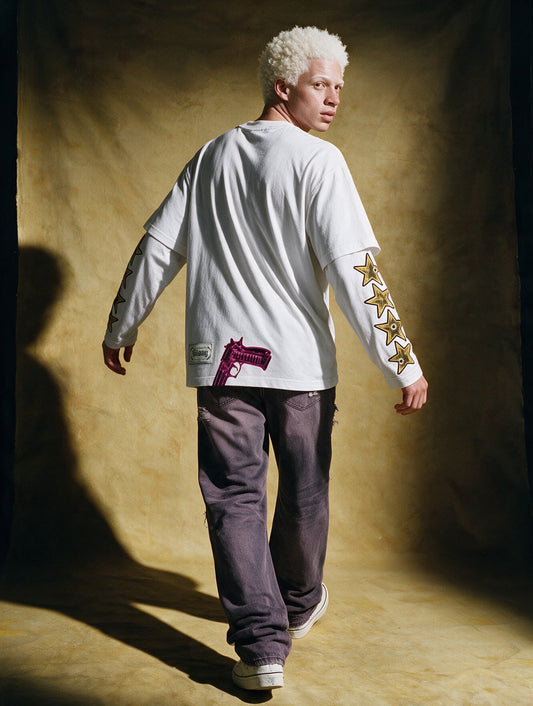 longsleeves “SLANG4LIFE” white