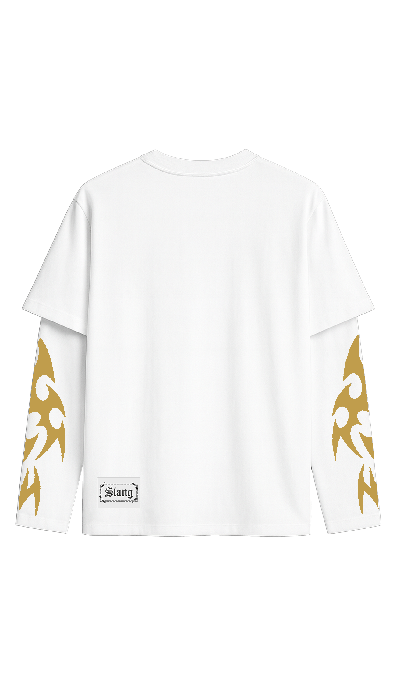 Long Sleeves Bad Dog White