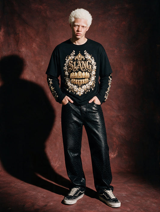 longsleeves "GRILLZ & FLOWERS" black