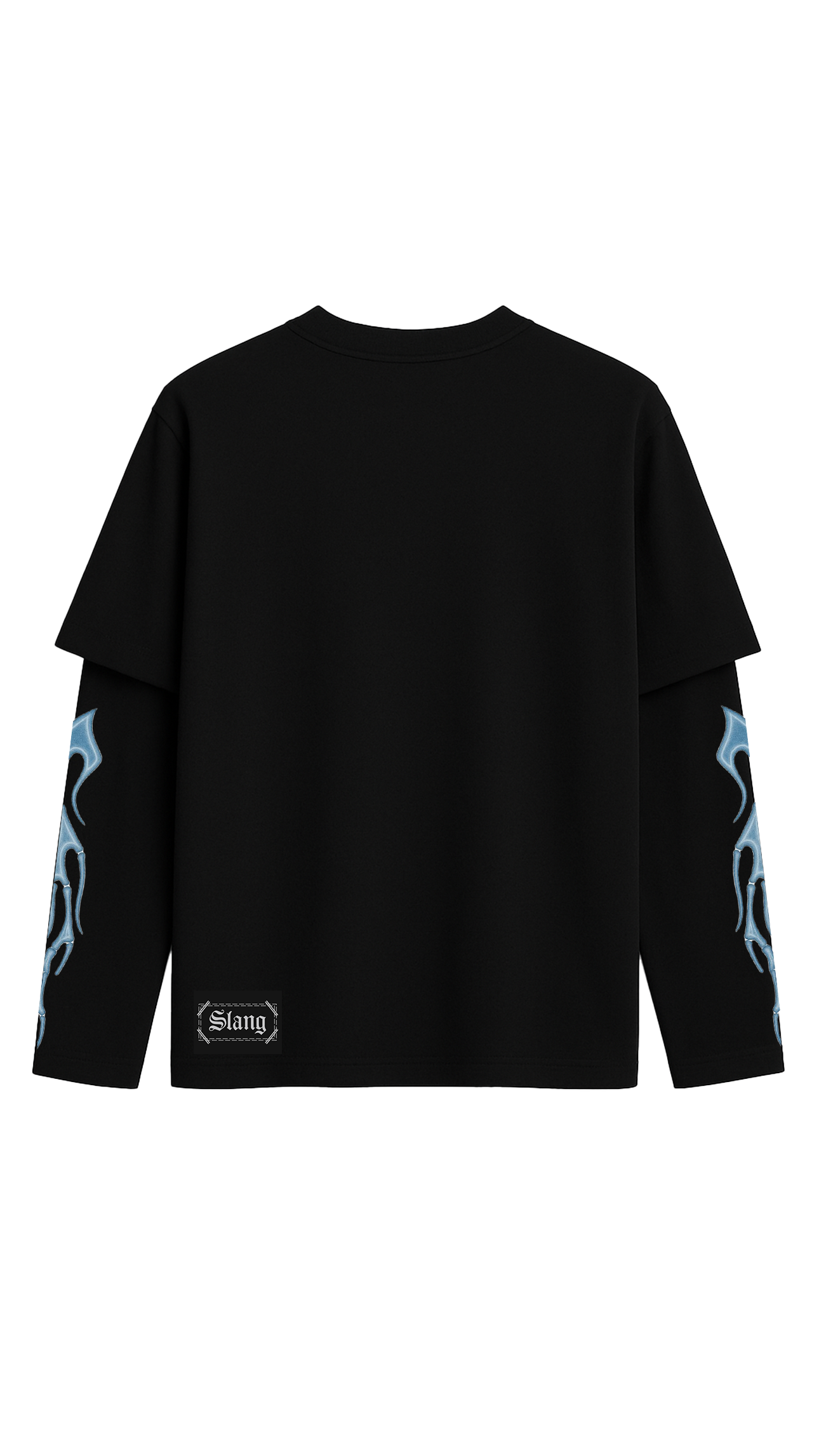 Long Sleeves Skull Black