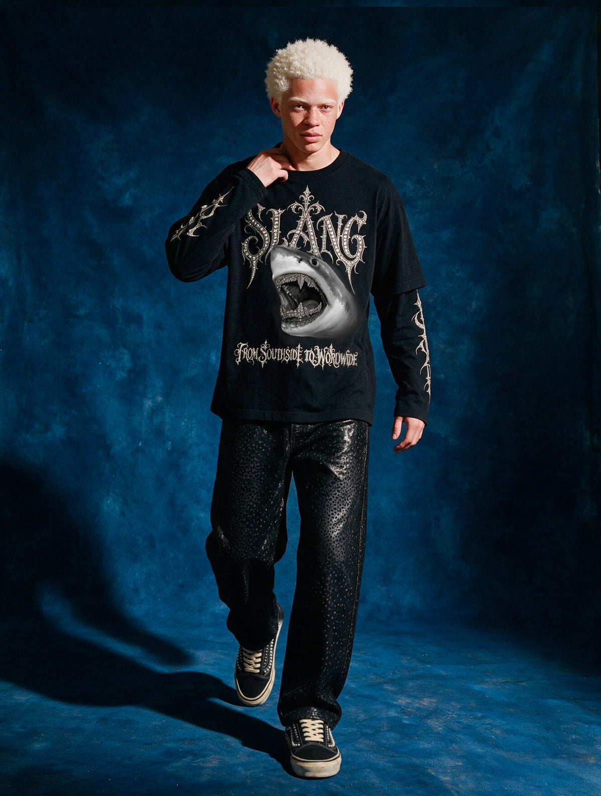 longsleeves "SHARK ON ICE" black