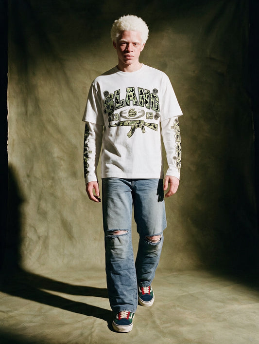 longsleeves "AK47 CLUB" white