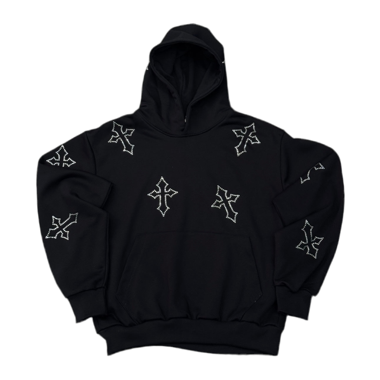 Hoodie Diamond Cross