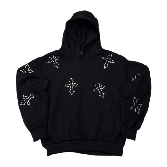 Hoodie Diamond Cross