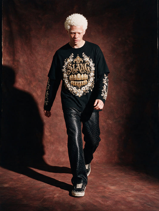 longsleeves "GRILLZ & FLOWERS" black