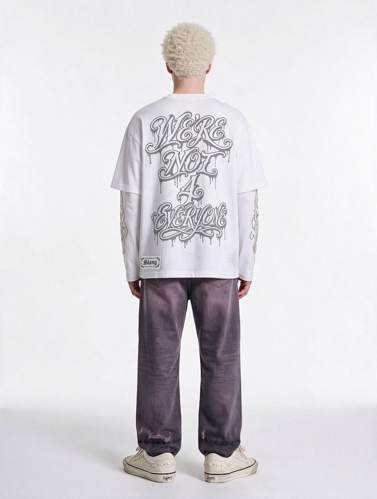 longsleeves "GOTHIC CROSS" white