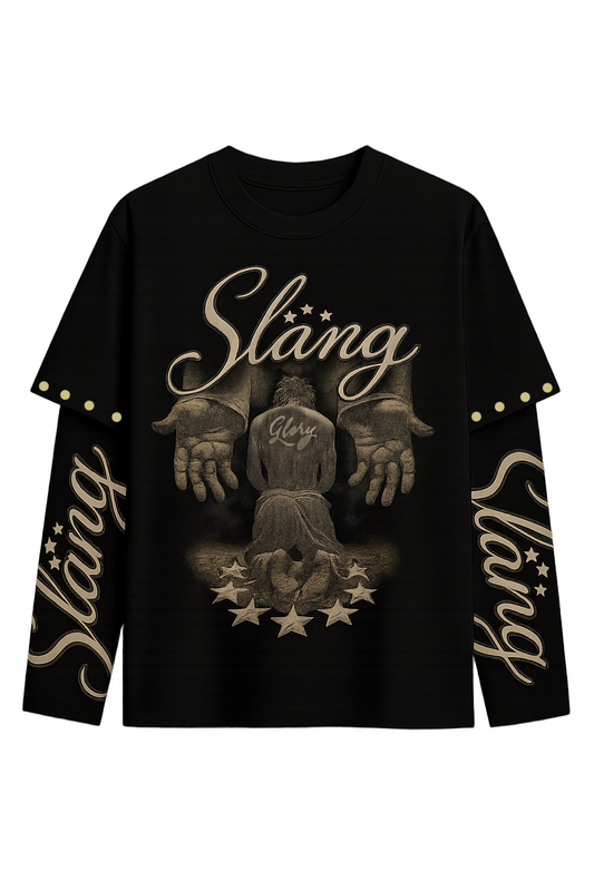 Long Sleeves Jesus Glory Black
