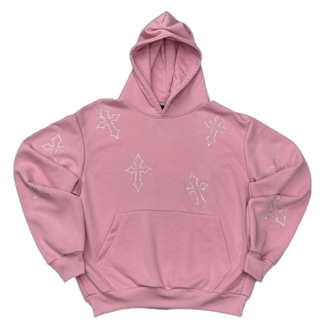 Hoodie Diamond Cross