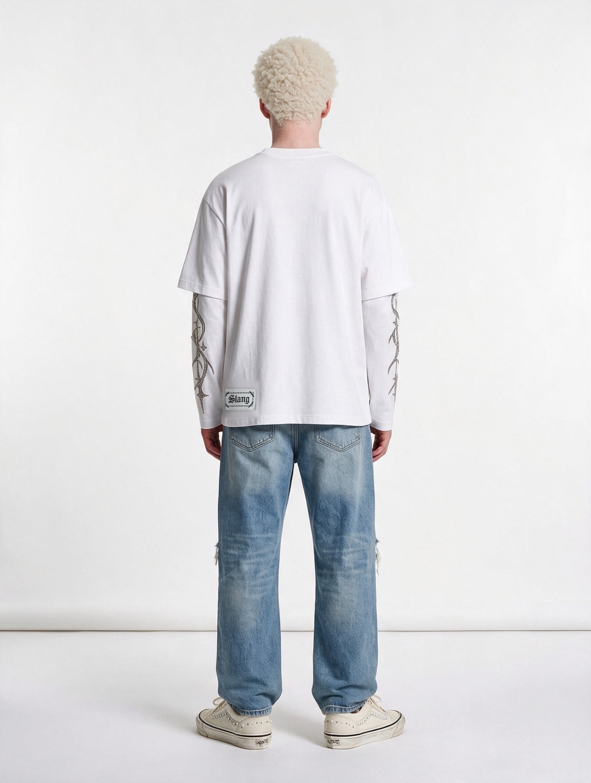 longsleeves "SHARK ON ICE" white