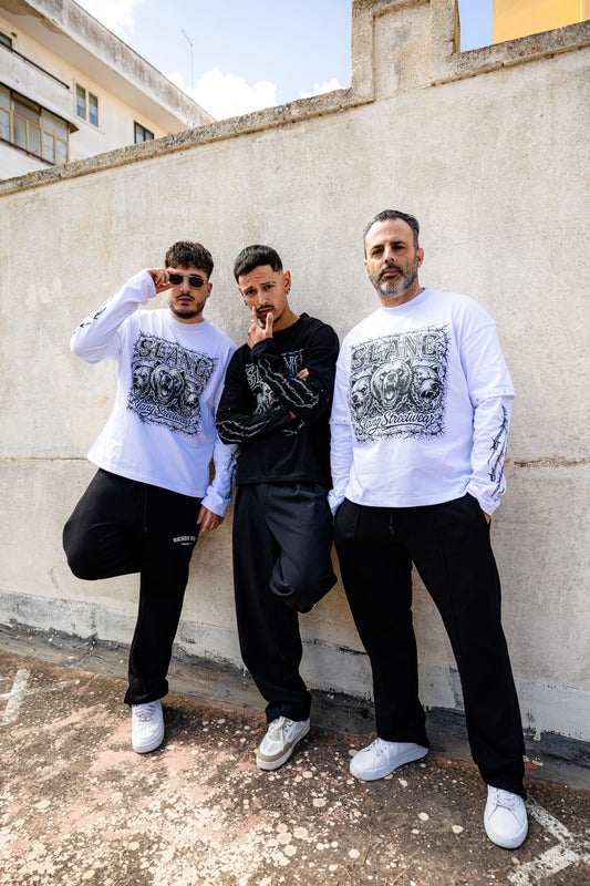 Long Sleeves Spiny Bear White