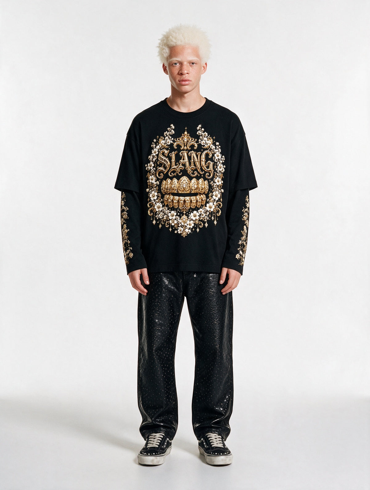 longsleeves "GRILLZ & FLOWERS" black