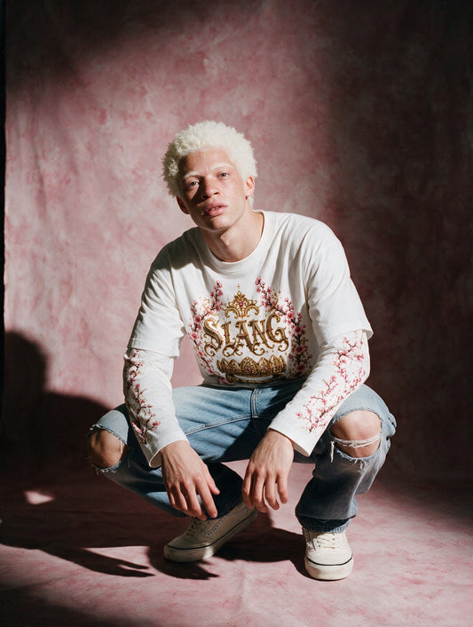 longsleeves "GRILLZ & FLOWERS" white