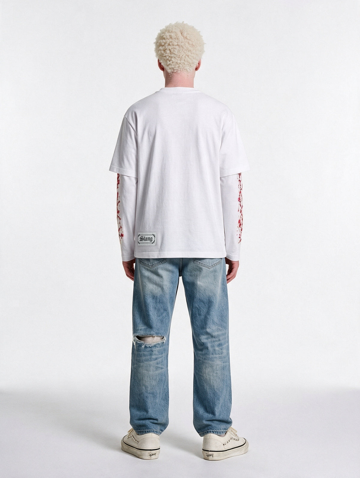 longsleeves "GRILLZ & FLOWERS" white