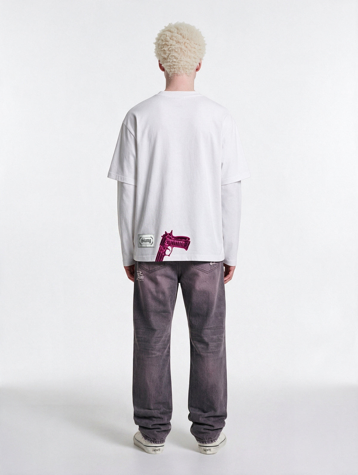 longsleeves “SLANG4LIFE” white