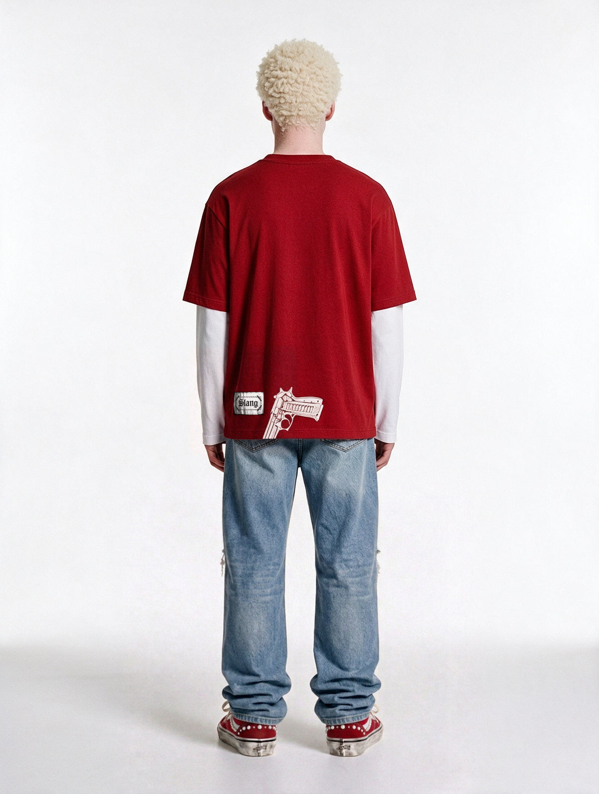 longsleeves “SLANG4LIFE” red