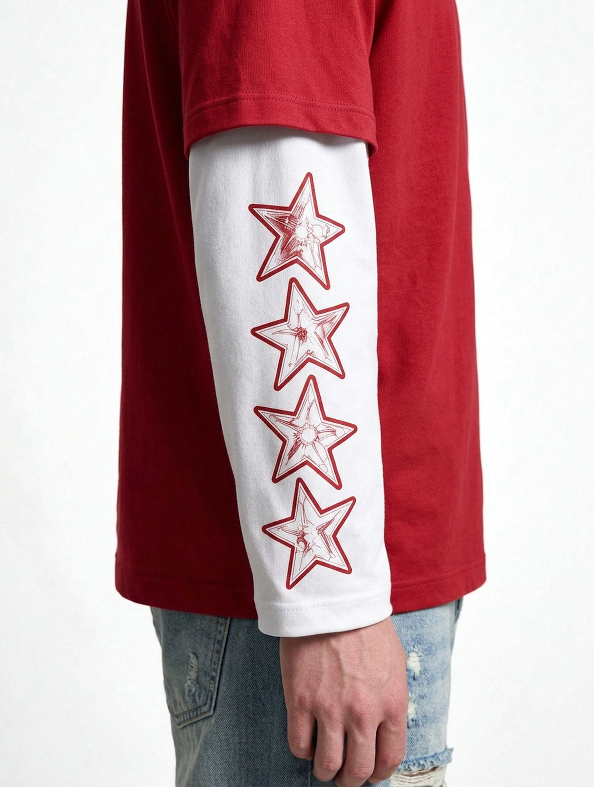longsleeves “SLANG4LIFE” red