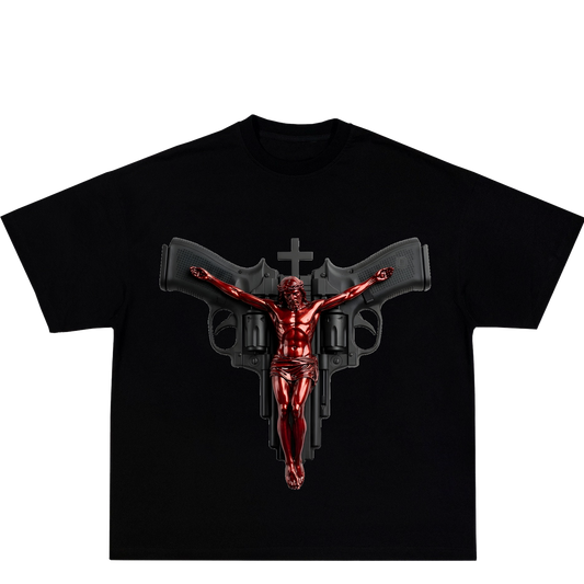 T-shirt Jesus Guns